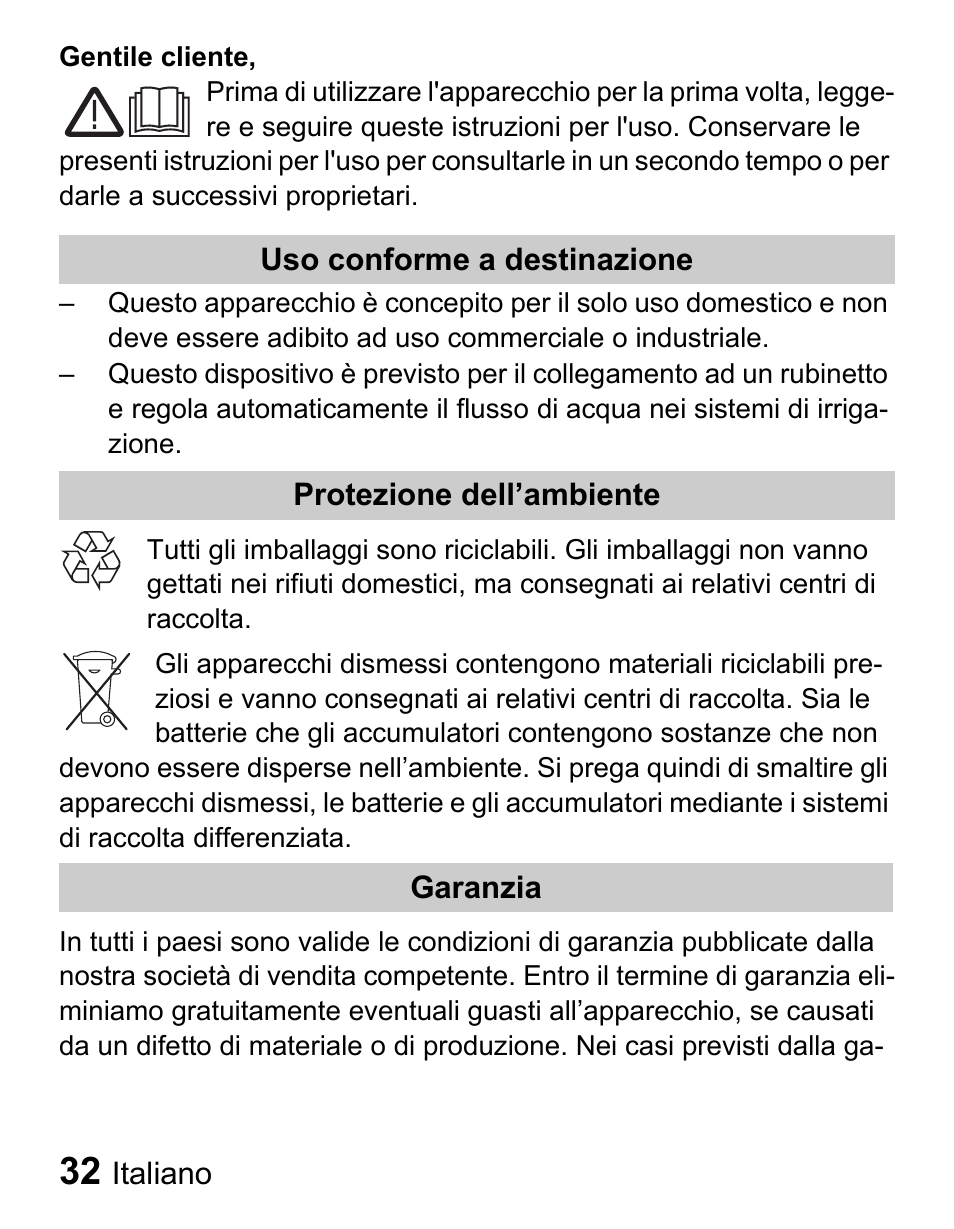 Karcher Unità d'irrigazione WU 60-2 sun User Manual | Page 32 / 78