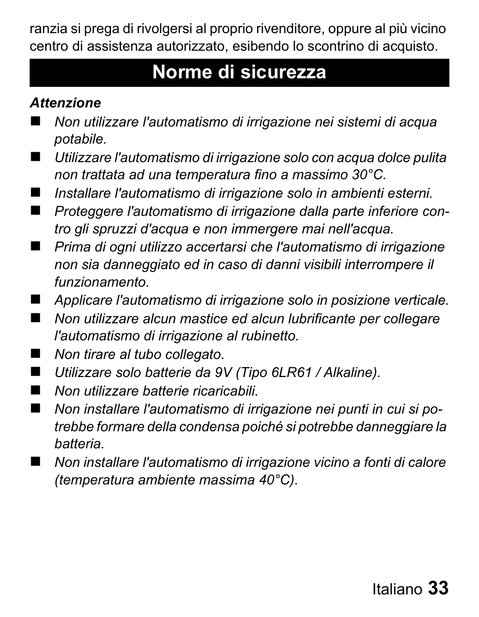 Norme di sicurezza | Karcher Unità d'irrigazione WU 60-2 sun User Manual | Page 33 / 78