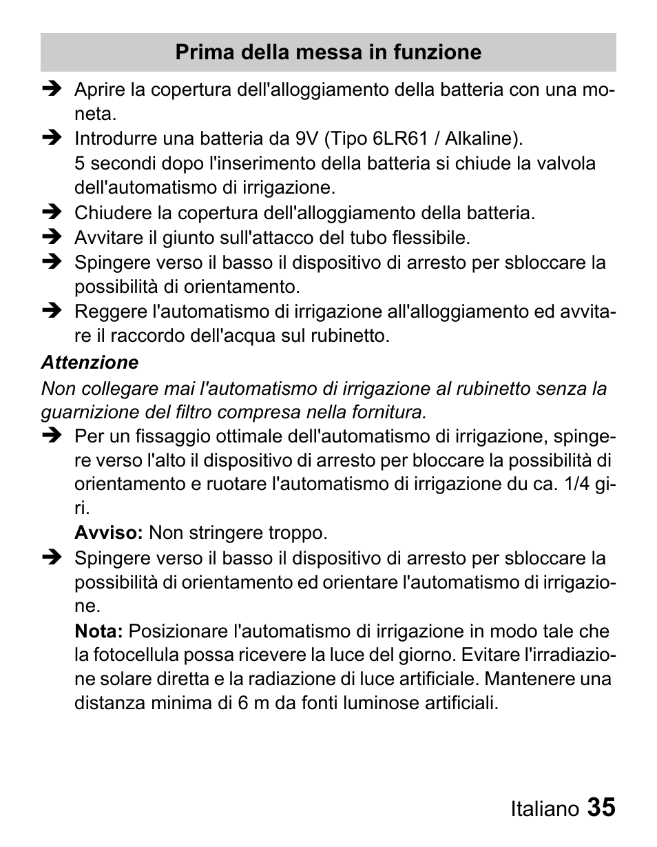 Karcher Unità d'irrigazione WU 60-2 sun User Manual | Page 35 / 78