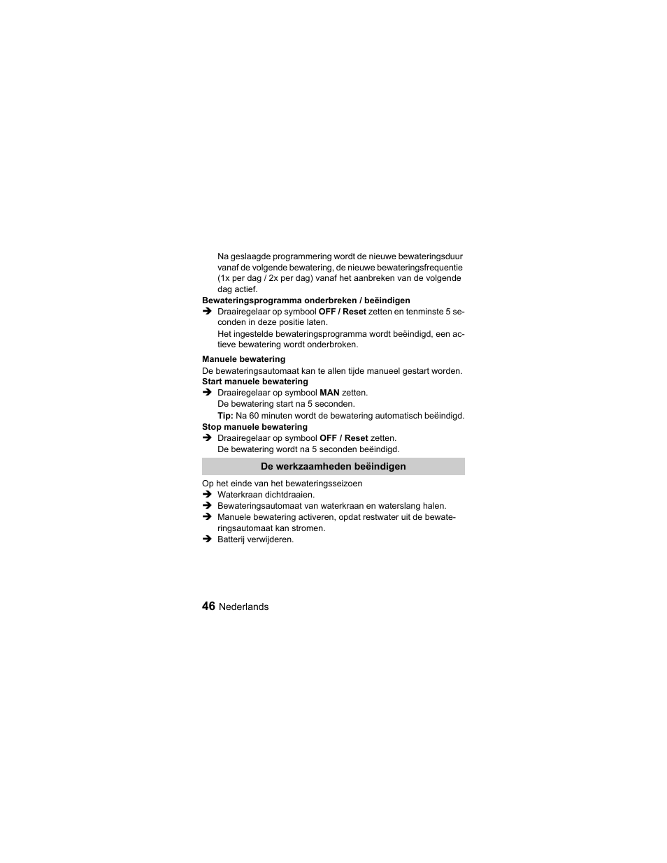 Karcher Unità d'irrigazione WU 60-2 sun User Manual | Page 46 / 78