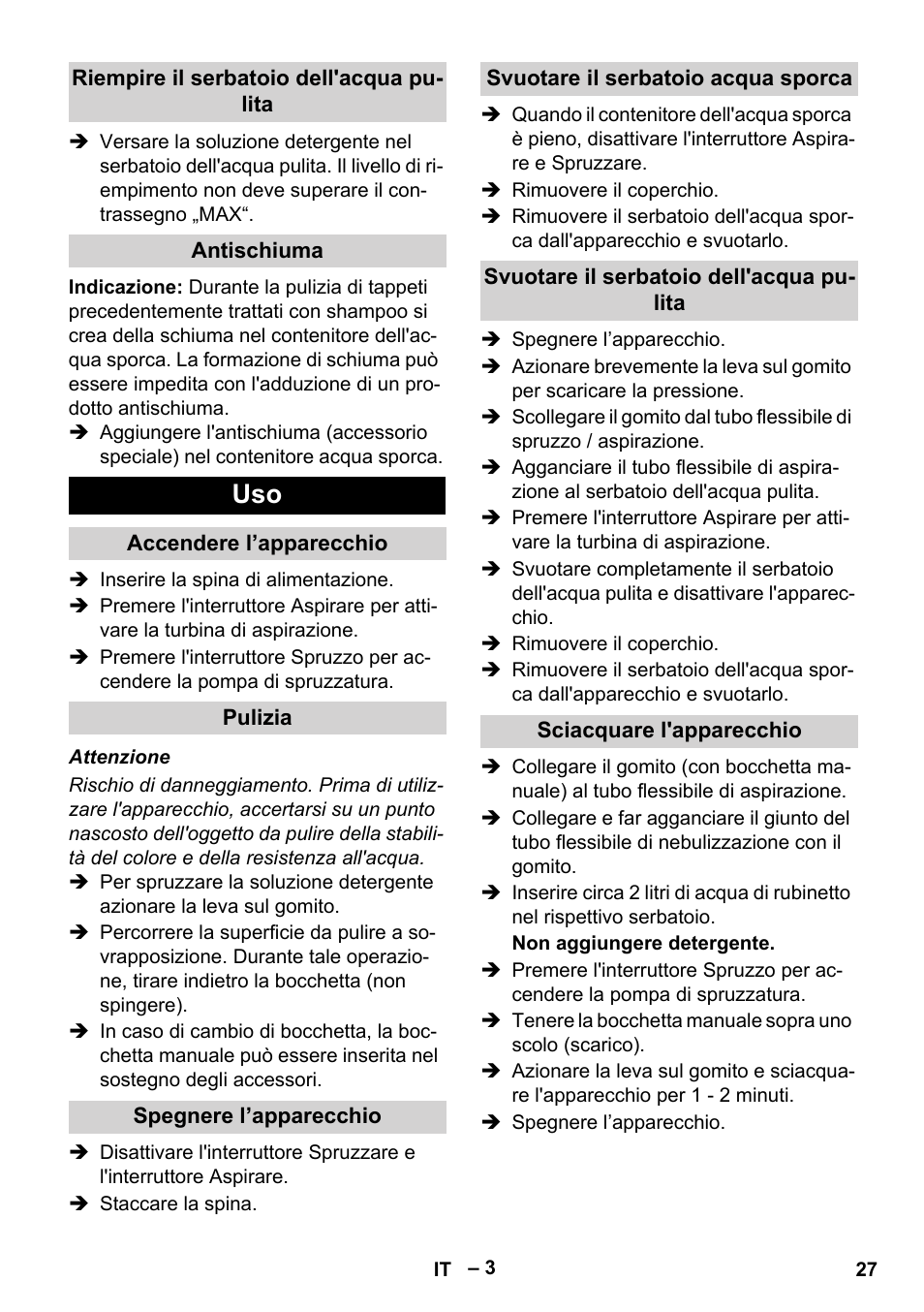 Karcher PUZZI 8-1 C User Manual | Page 27 / 204