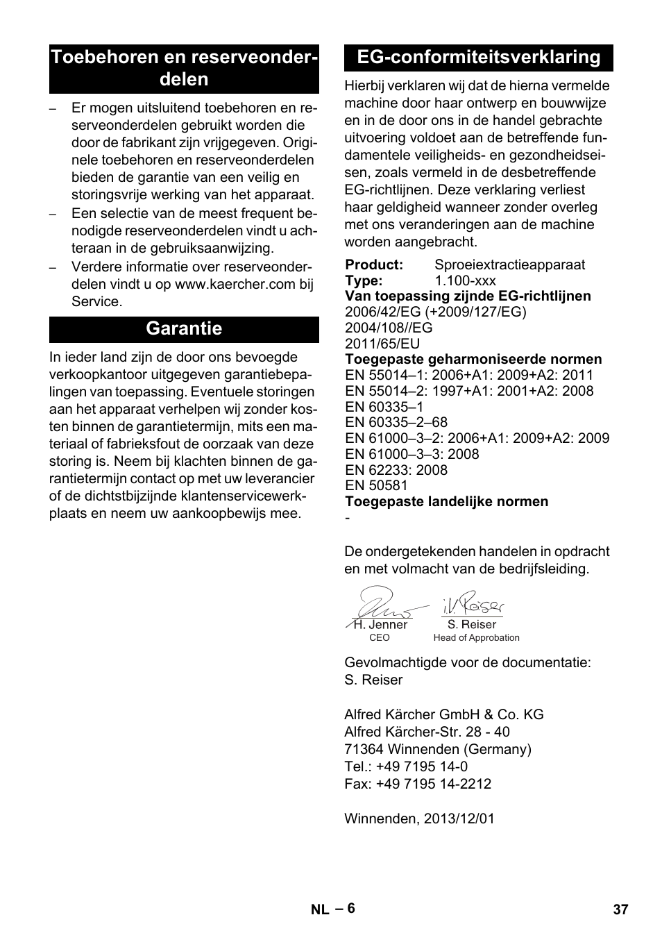 Karcher PUZZI 8-1 C User Manual | Page 37 / 204