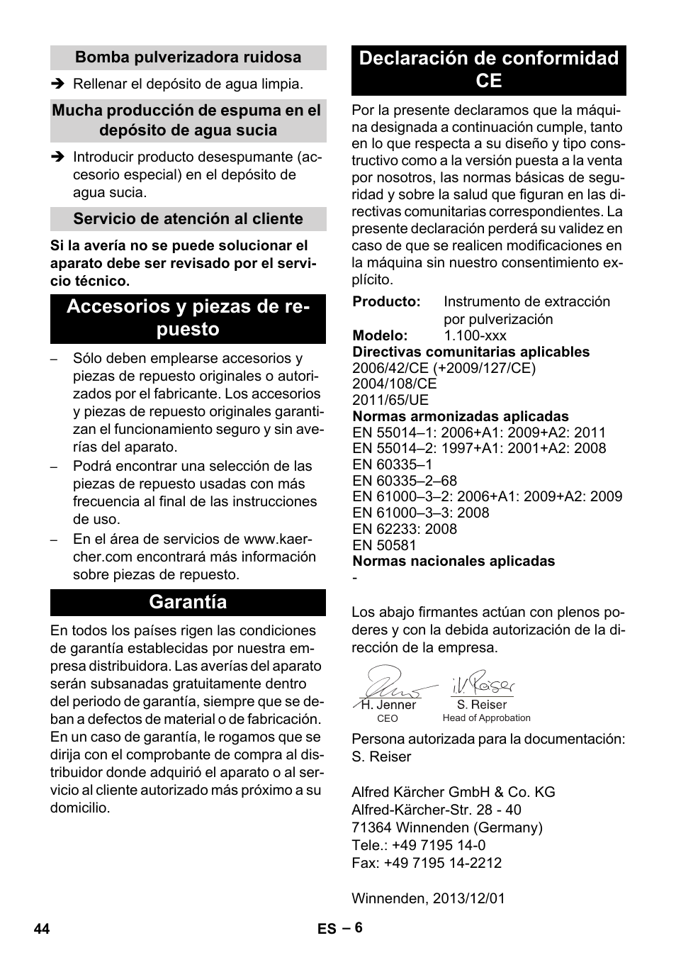 Karcher PUZZI 8-1 C User Manual | Page 44 / 204
