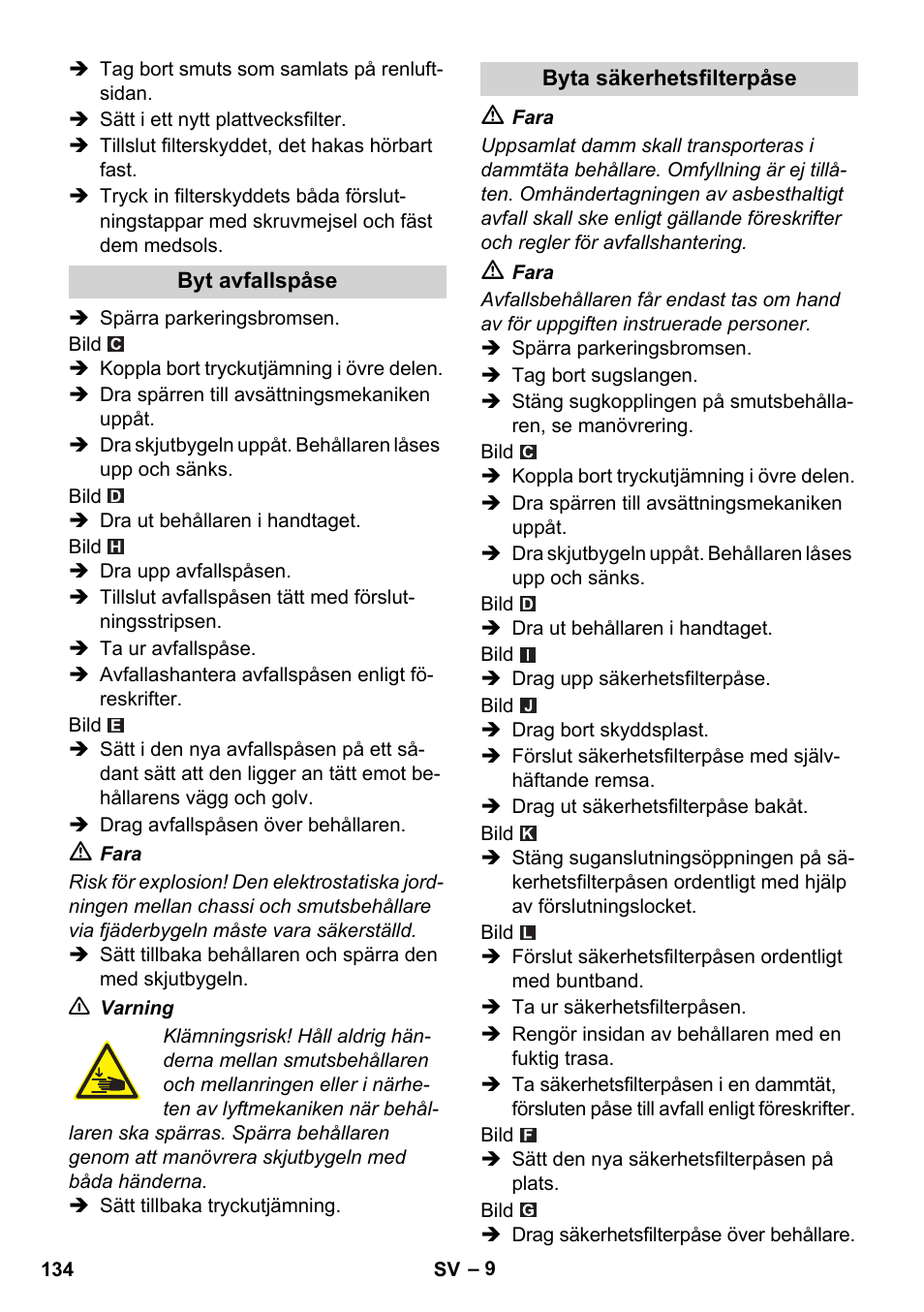 Karcher IVC 60-12-1 Ec H Z22 User Manual | Page 134 / 372