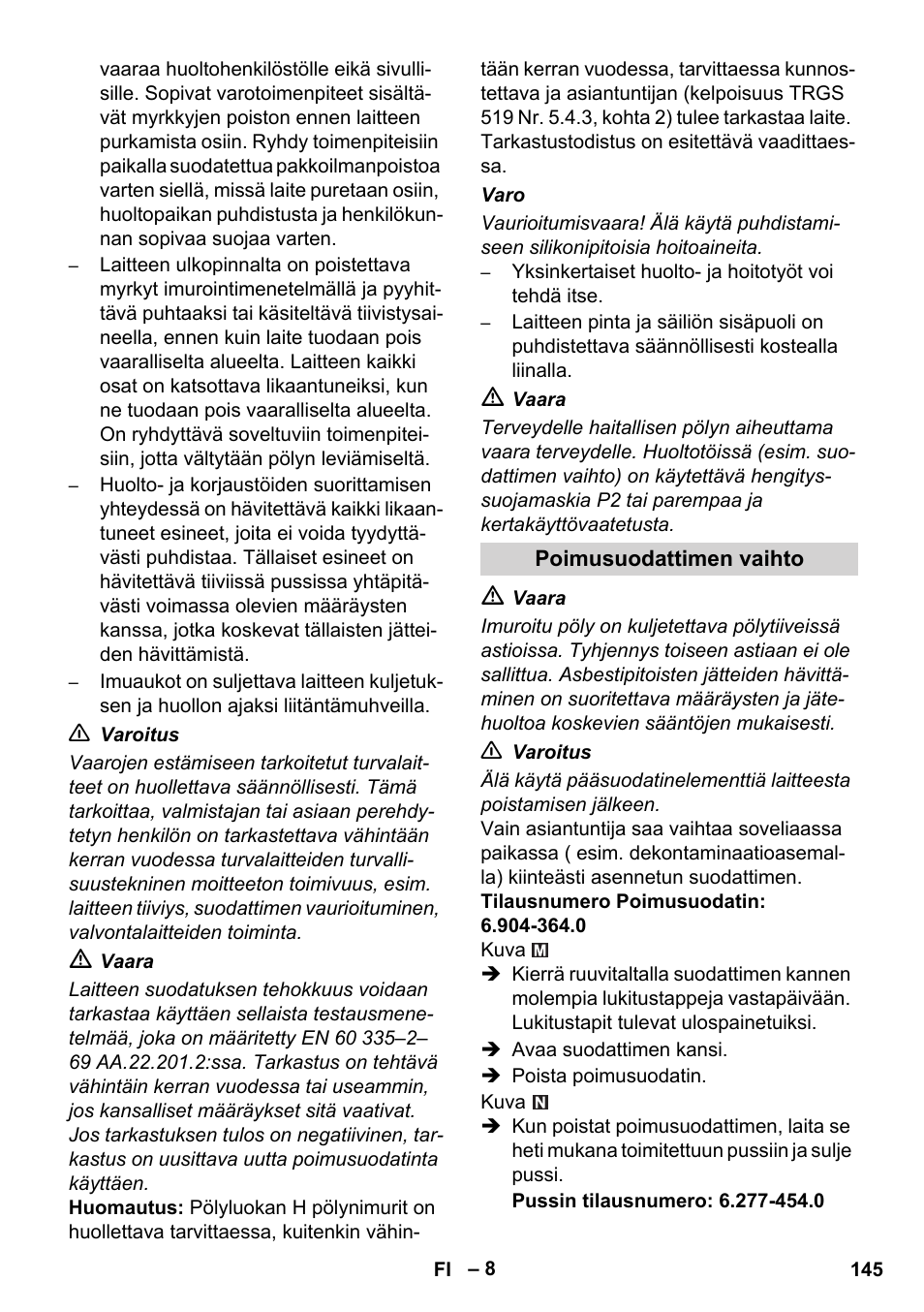 Karcher IVC 60-12-1 Ec H Z22 User Manual | Page 145 / 372