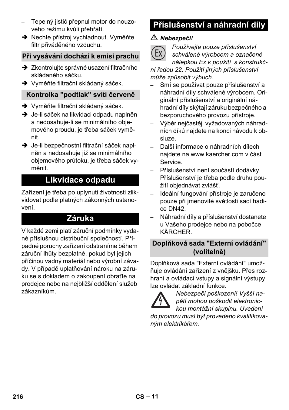 Karcher IVC 60-12-1 Ec H Z22 User Manual | Page 216 / 372