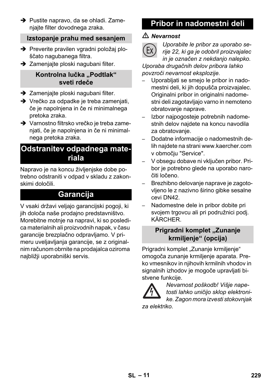 Karcher IVC 60-12-1 Ec H Z22 User Manual | Page 229 / 372