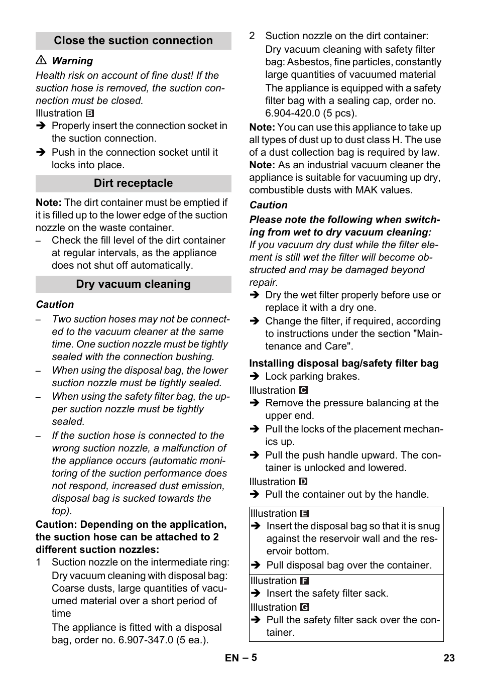 Karcher IVC 60-12-1 Ec H Z22 User Manual | Page 23 / 372