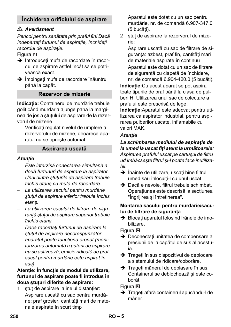 Karcher IVC 60-12-1 Ec H Z22 User Manual | Page 250 / 372