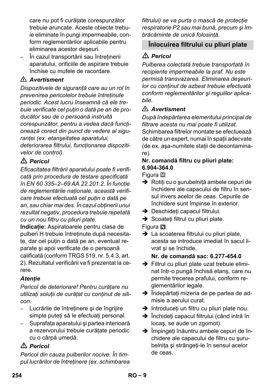 Karcher IVC 60-12-1 Ec H Z22 User Manual | Page 254 / 372
