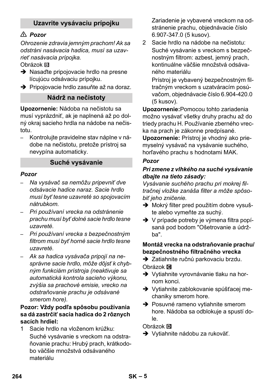 Karcher IVC 60-12-1 Ec H Z22 User Manual | Page 264 / 372