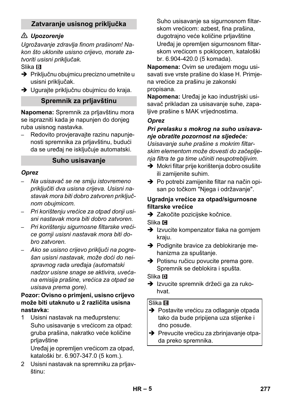 Karcher IVC 60-12-1 Ec H Z22 User Manual | Page 277 / 372