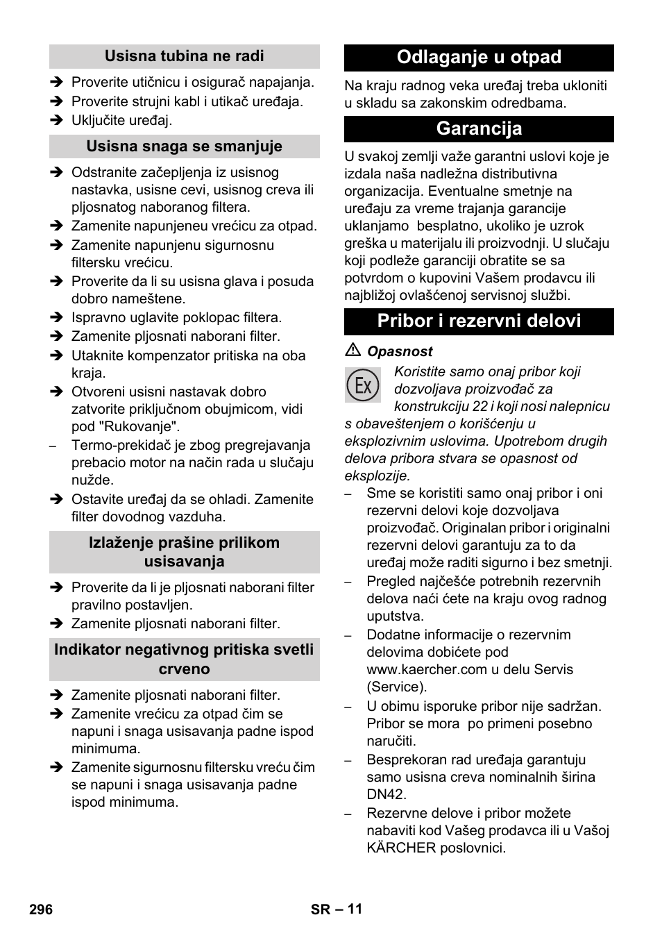 Karcher IVC 60-12-1 Ec H Z22 User Manual | Page 296 / 372