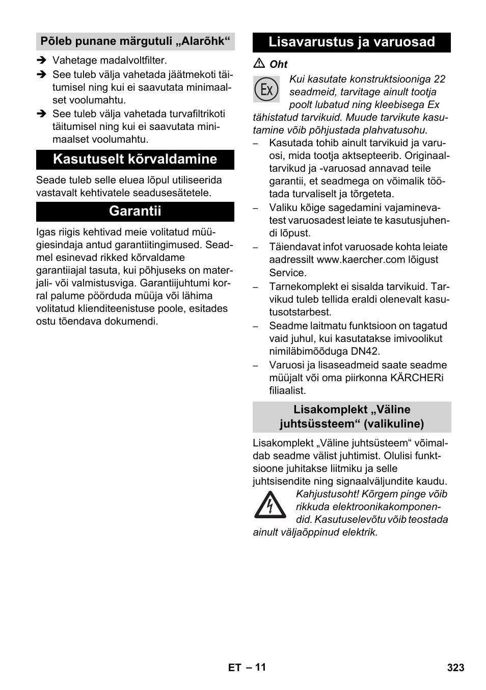 Karcher IVC 60-12-1 Ec H Z22 User Manual | Page 323 / 372