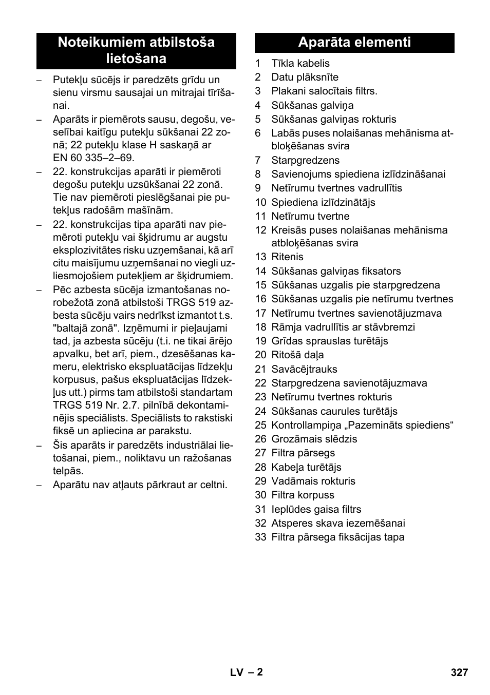 Karcher IVC 60-12-1 Ec H Z22 User Manual | Page 327 / 372