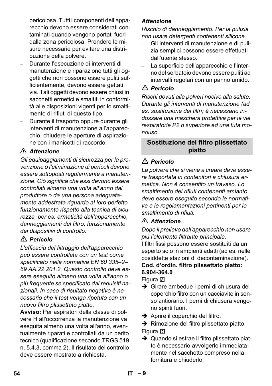 Karcher IVC 60-12-1 Ec H Z22 User Manual | Page 54 / 372