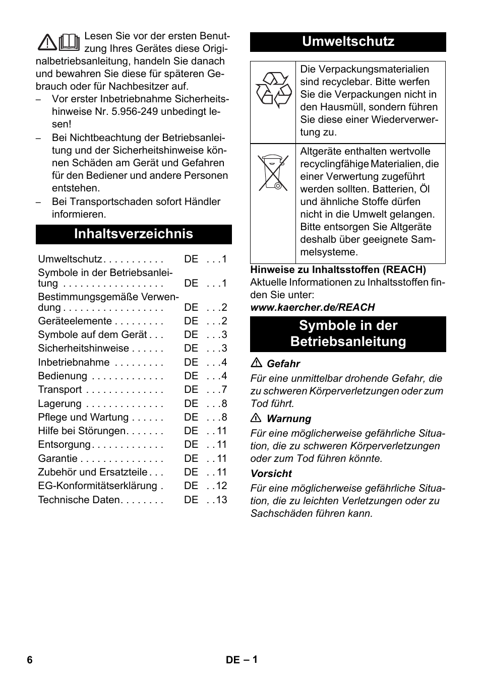 Karcher IVC 60-12-1 Ec H Z22 User Manual | Page 6 / 372