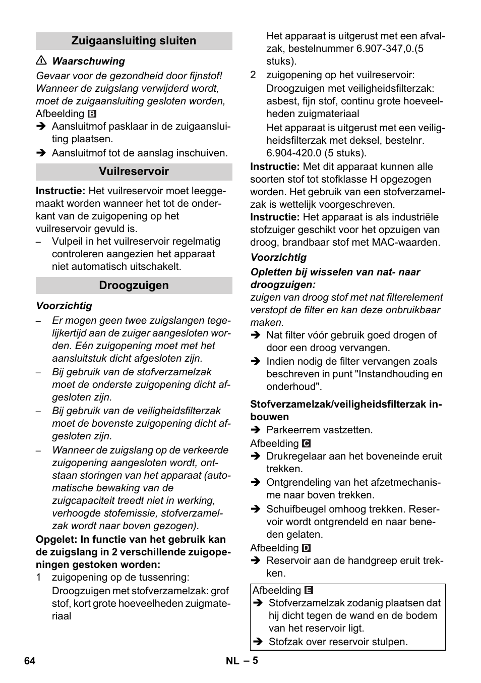 Karcher IVC 60-12-1 Ec H Z22 User Manual | Page 64 / 372