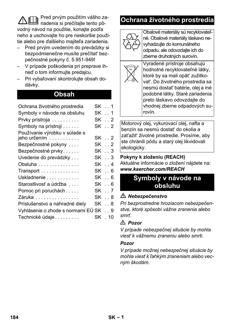 Karcher HD 1050 B User Manual | Page 184 / 270