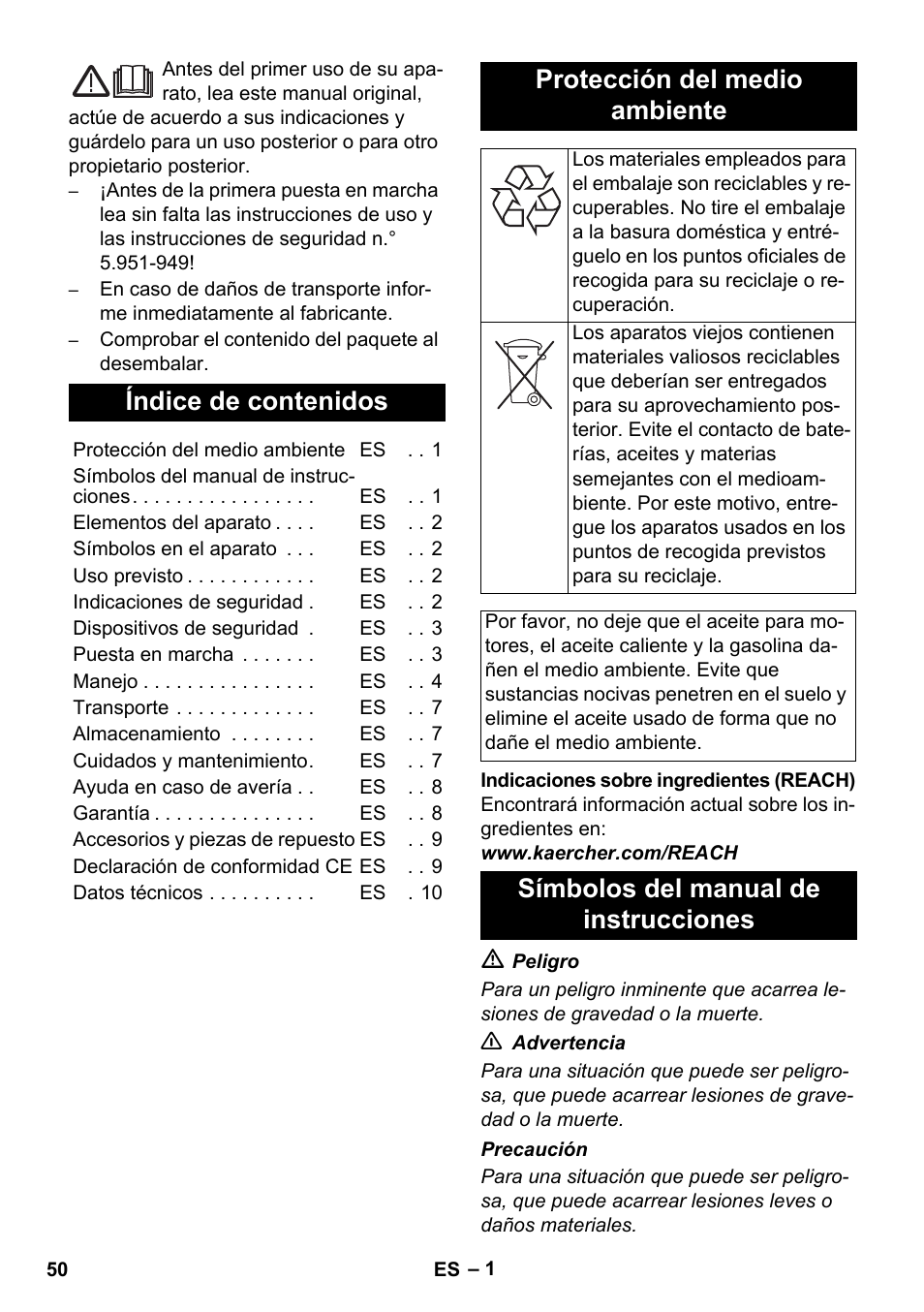 Karcher HD 1050 B User Manual | Page 50 / 270