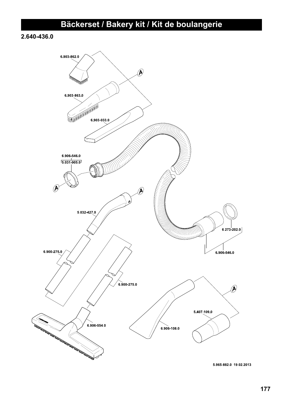 Bäckerset / bakery kit / kit de boulangerie | Karcher NT 55-1 Tact Bs User Manual | Page 177 / 180