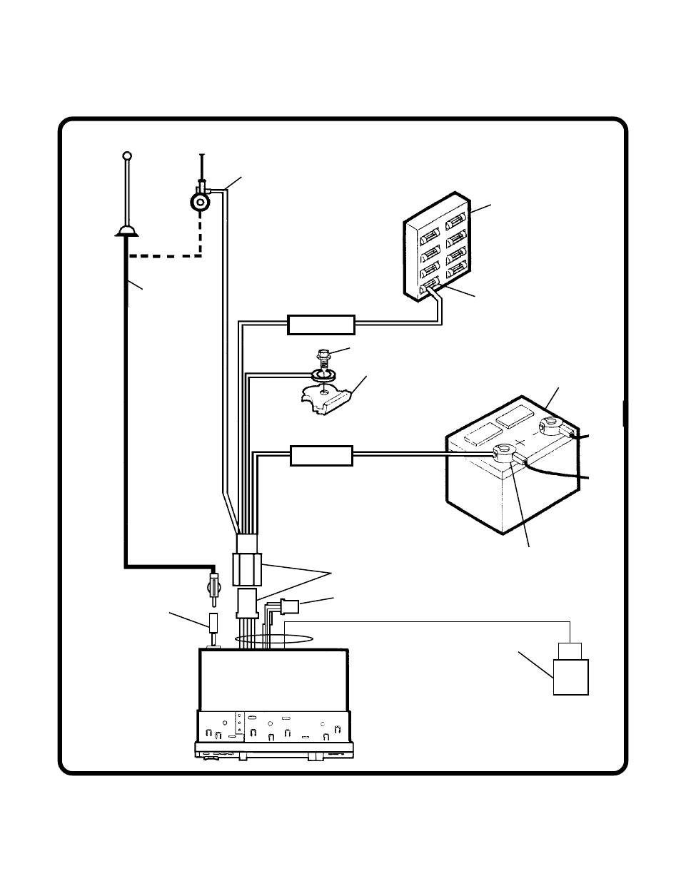 Radio wiring | Audiovox Prestige P953 User Manual | Page 4 / 6