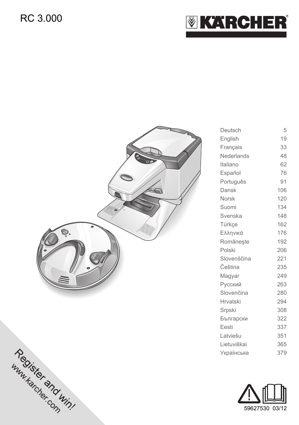 Karcher Robot RC 3000 User Manual | 400 pages