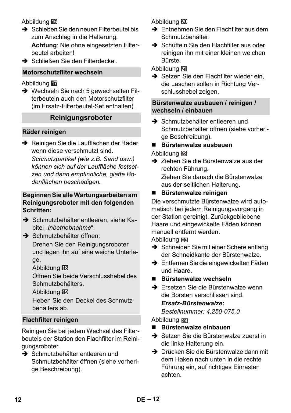 Karcher Robot RC 3000 User Manual | Page 12 / 400