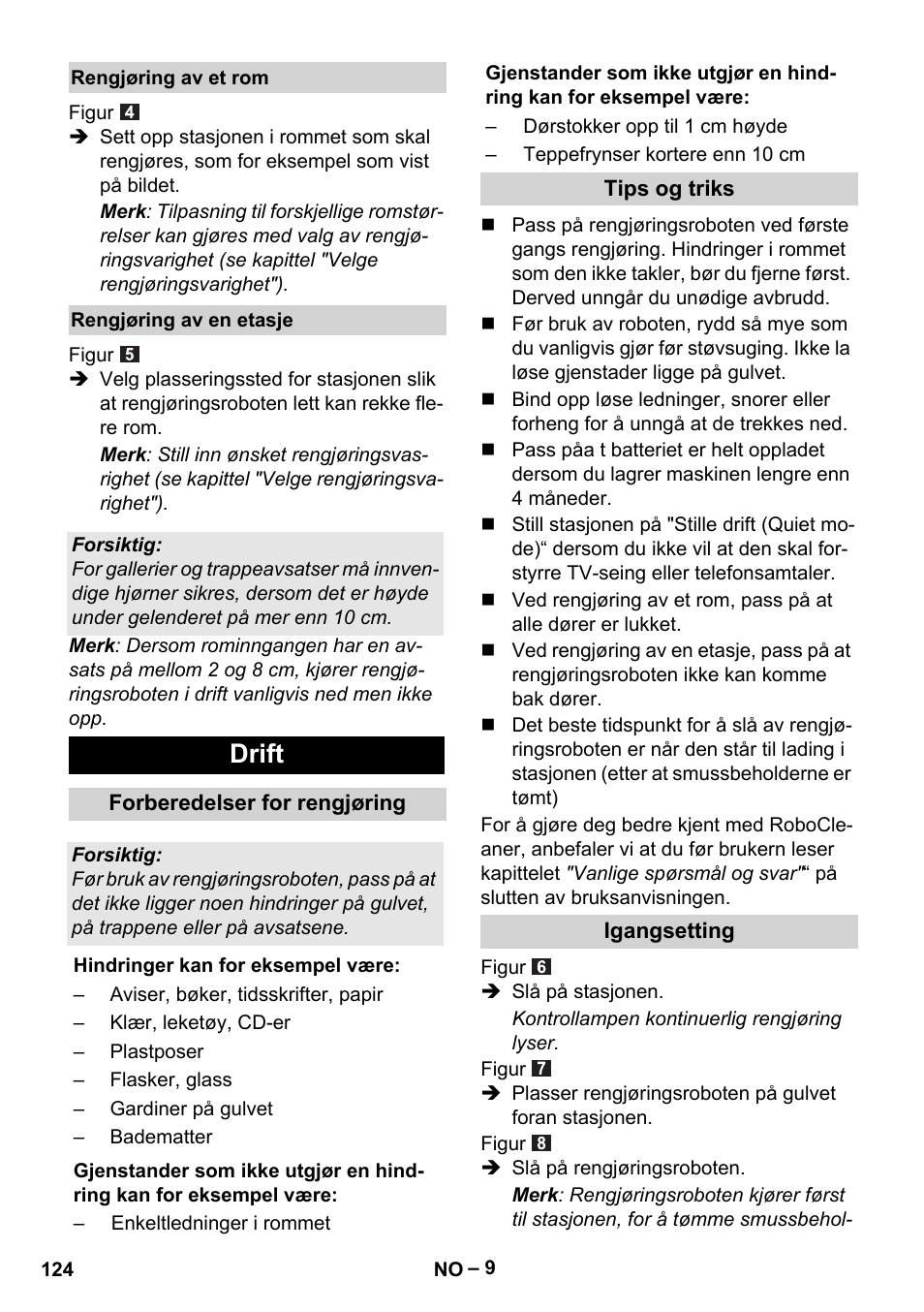 Drift | Karcher Robot RC 3000 User Manual | Page 124 / 400