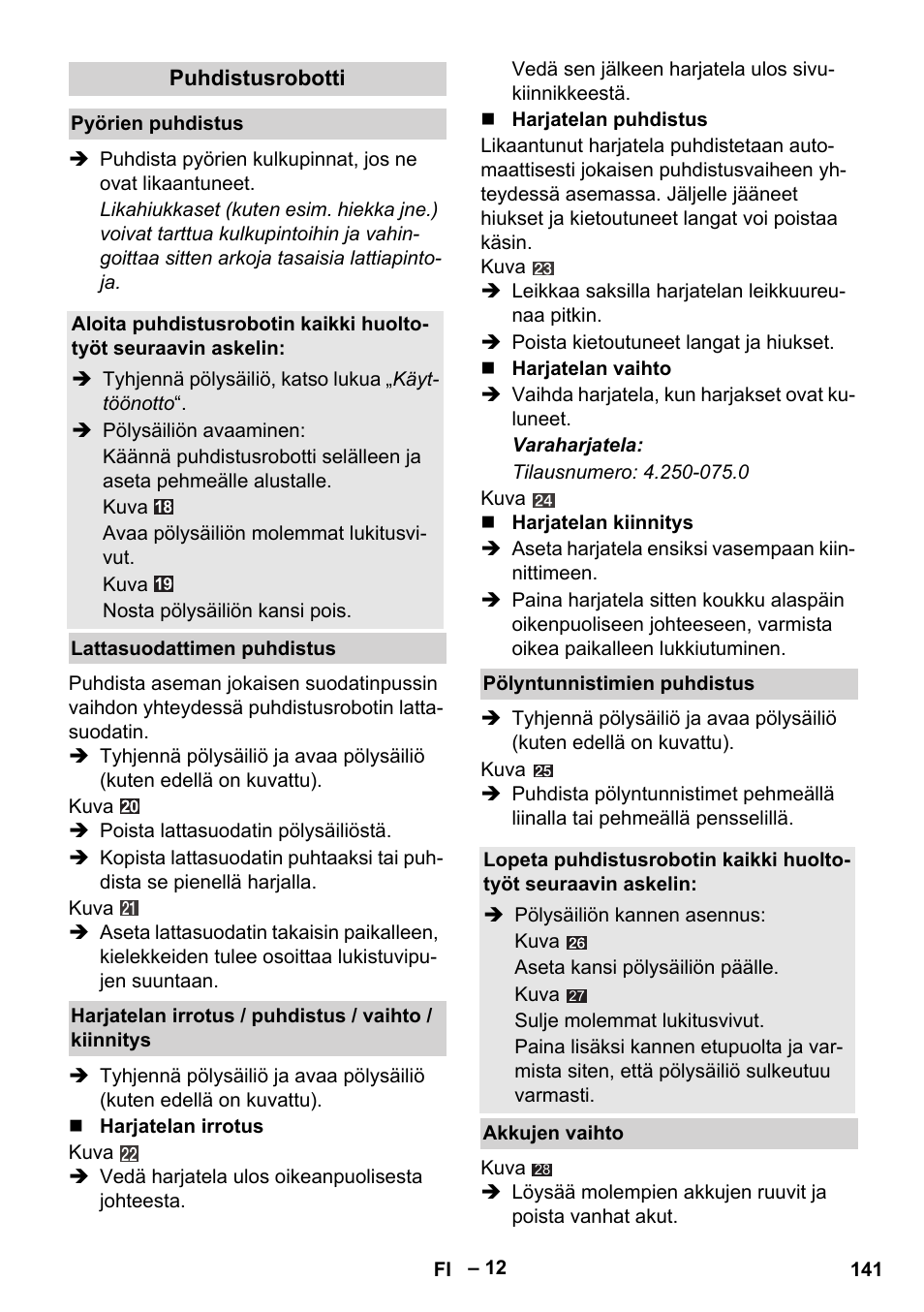 Karcher Robot RC 3000 User Manual | Page 141 / 400