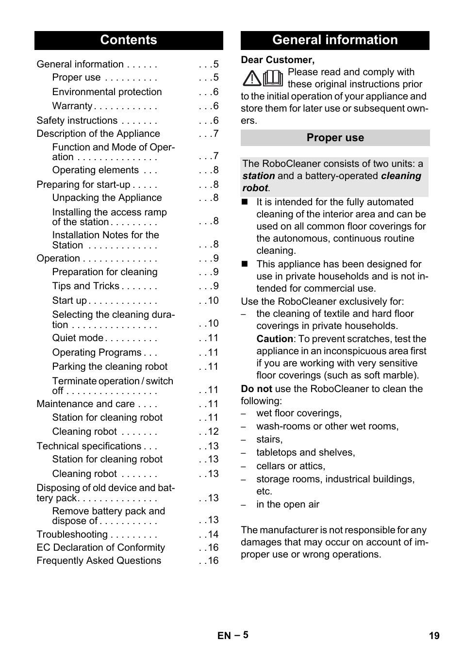 Karcher Robot RC 3000 User Manual | Page 19 / 400