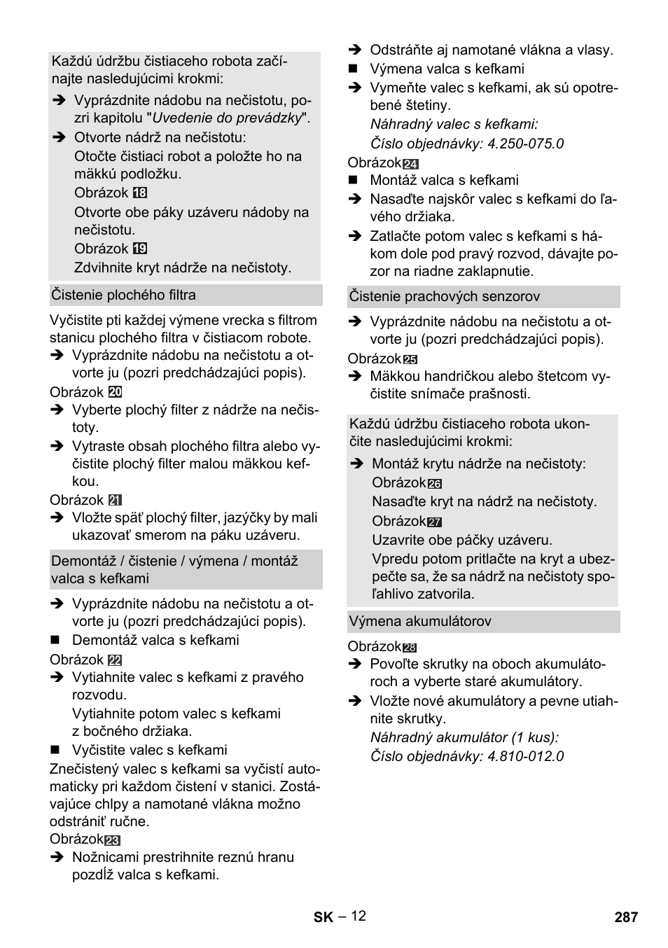 Karcher Robot RC 3000 User Manual | Page 287 / 400