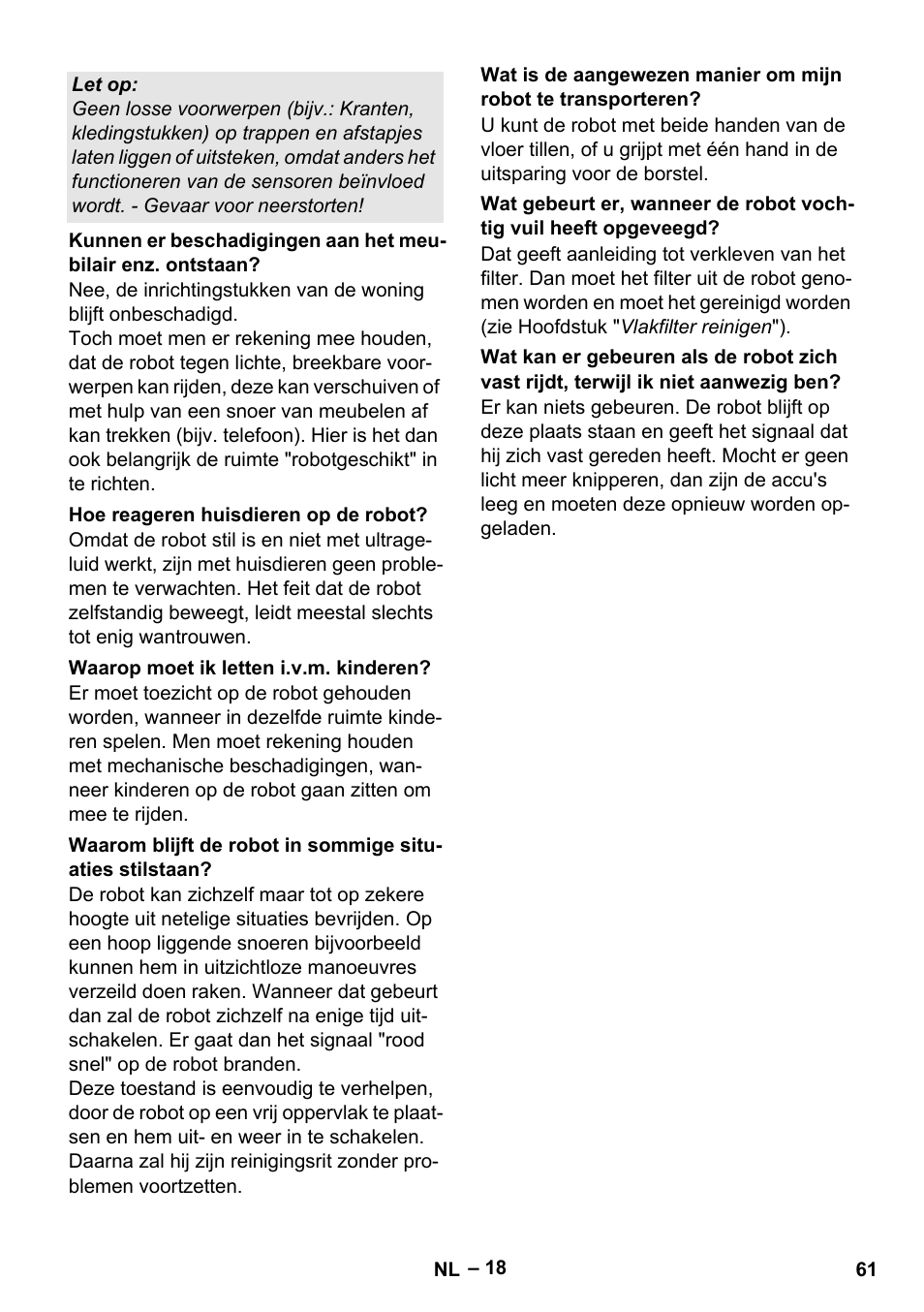 Karcher Robot RC 3000 User Manual | Page 61 / 400