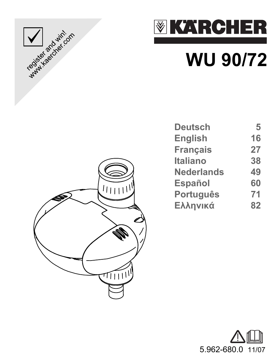 Karcher Unità d'irrigazione WU 90-72 User Manual | 94 pages