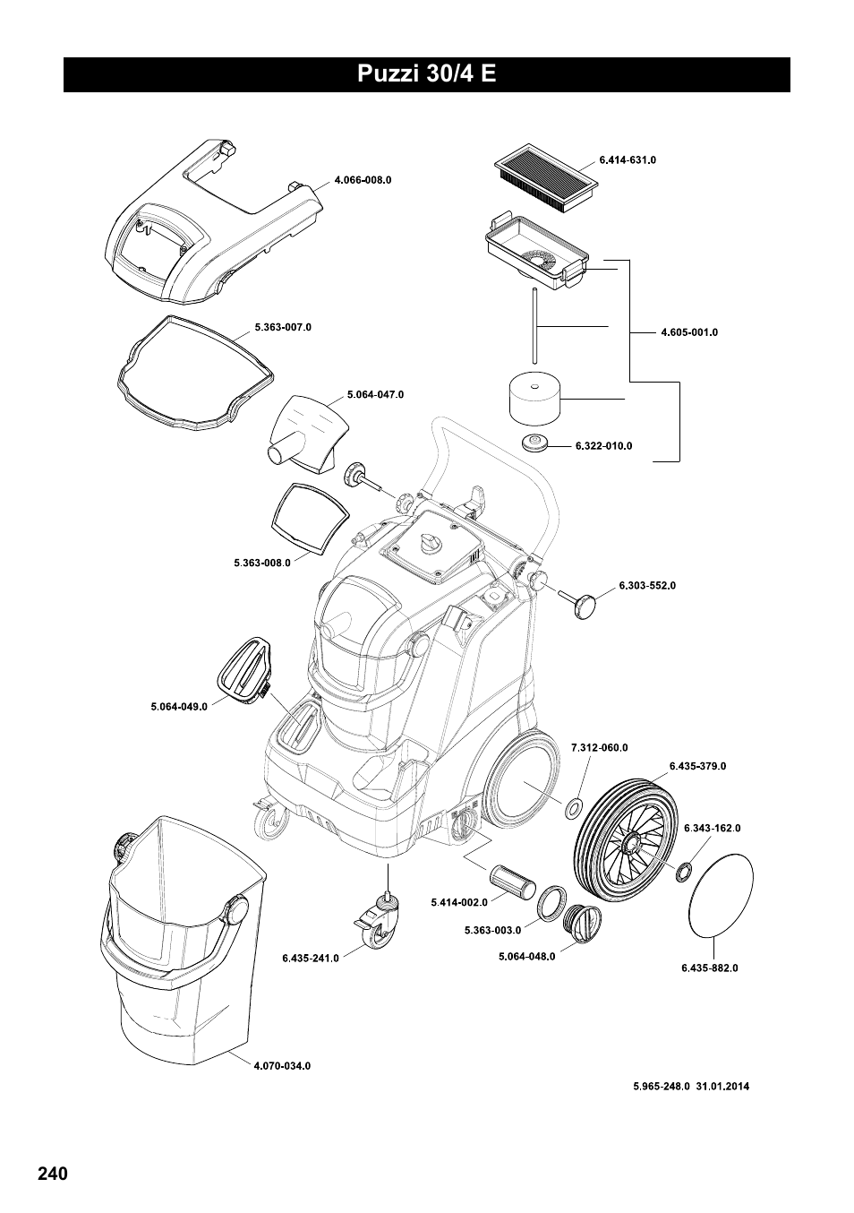 Puzzi 30/4 e | Karcher Puzzi 30-4 E User Manual | Page 240 / 244