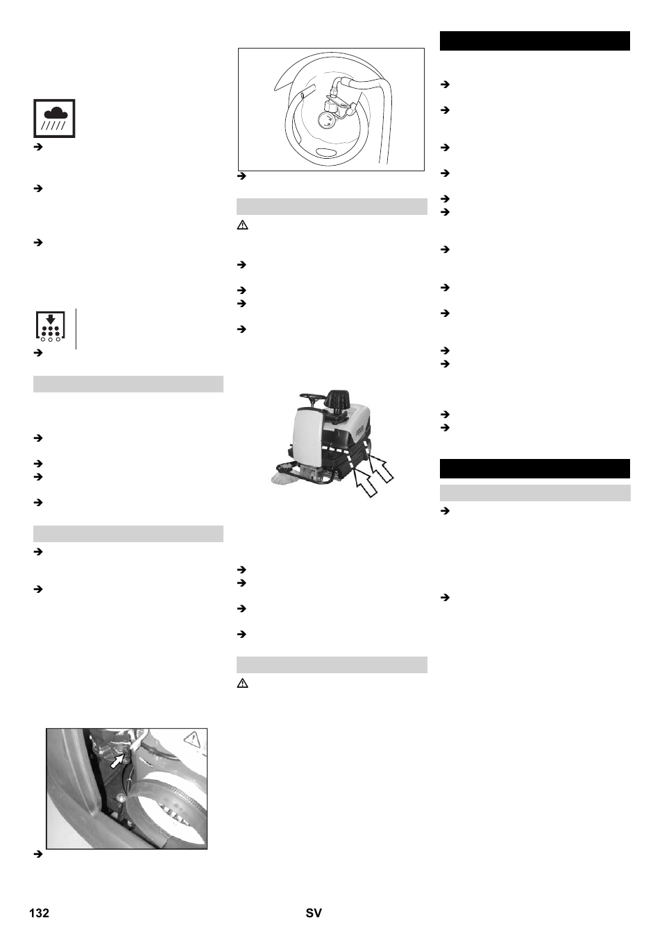 Nedstängning skötsel och underhåll | Karcher KM 100-100 R P User Manual | Page 132 / 380