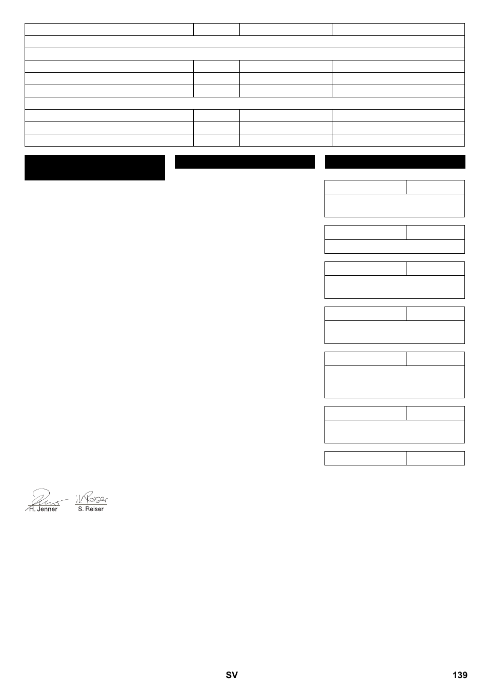 Försäkran om eu-överens- stämmelse, Garanti tillbehör | Karcher KM 100-100 R P User Manual | Page 139 / 380