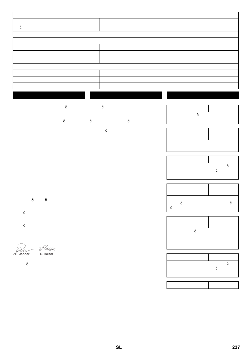 Es-izjava o skladnosti, Garancija pribor | Karcher KM 100-100 R P User Manual | Page 237 / 380