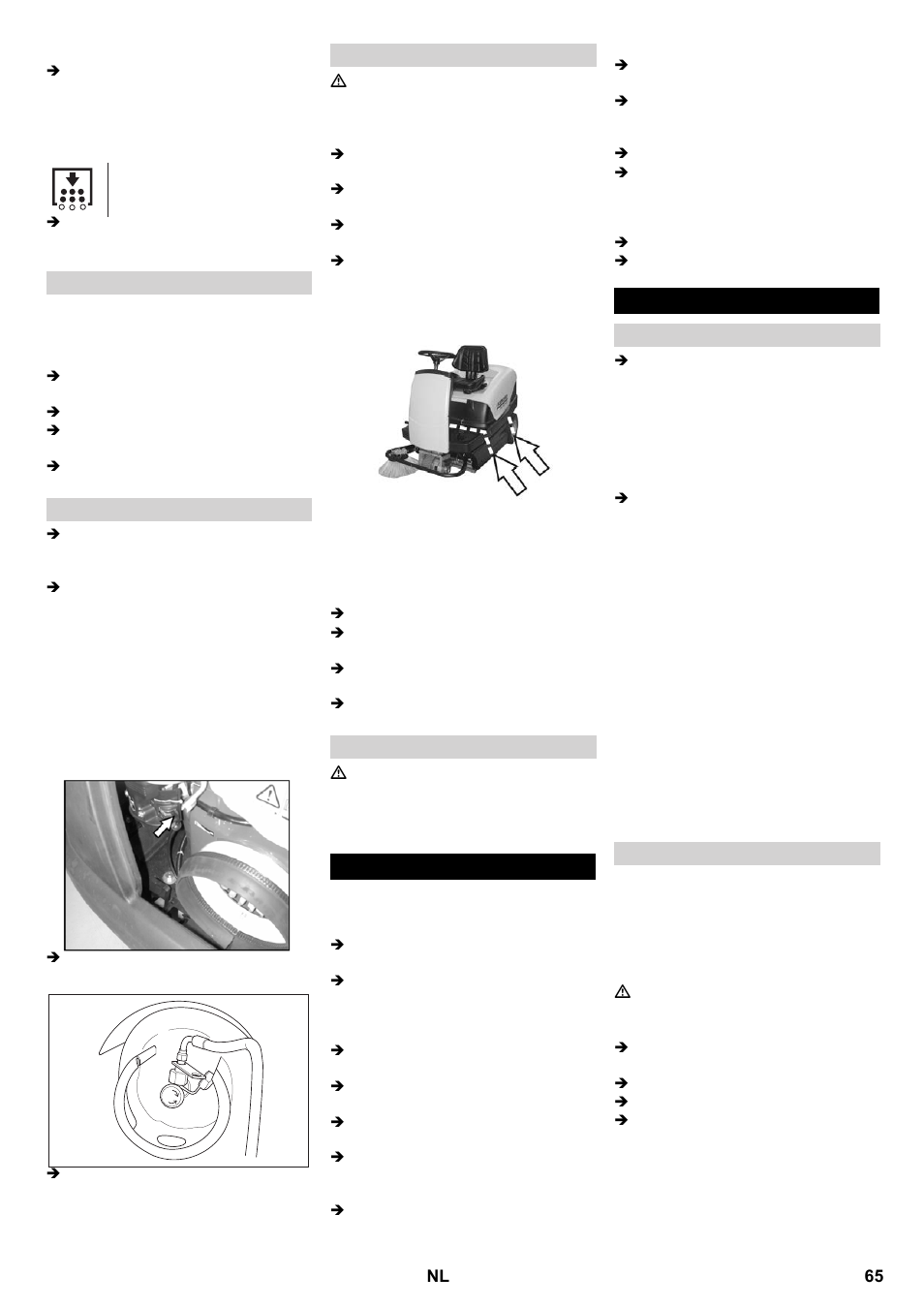 Stillegging onderhoud | Karcher KM 100-100 R P User Manual | Page 65 / 380