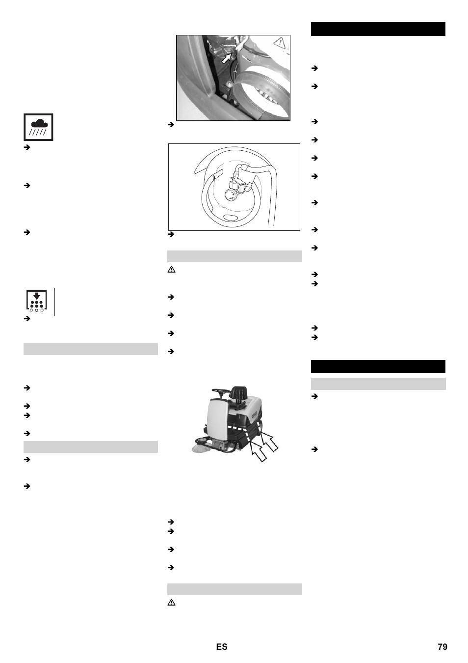 Parada cuidados y mantenimiento | Karcher KM 100-100 R P User Manual | Page 79 / 380