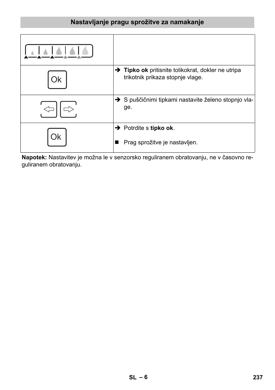 Nastavljanje pragu sprožitve za namakanje | Karcher SensorTimer TM ST6 DUO eco!ogic User Manual | Page 237 / 374