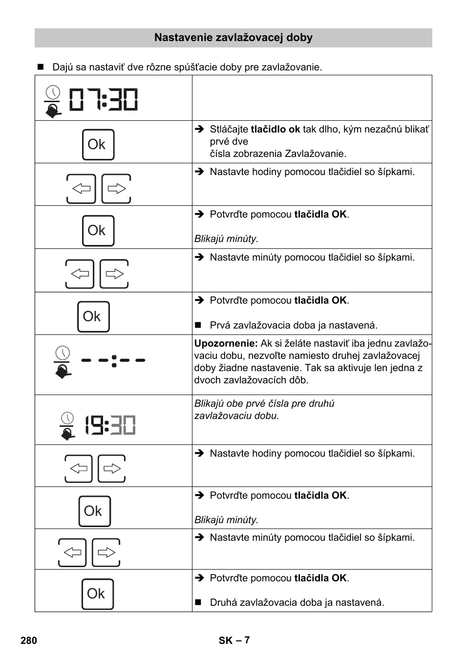 Nastavenie zavlažovacej doby | Karcher SensorTimer TM ST6 DUO eco!ogic User Manual | Page 280 / 374