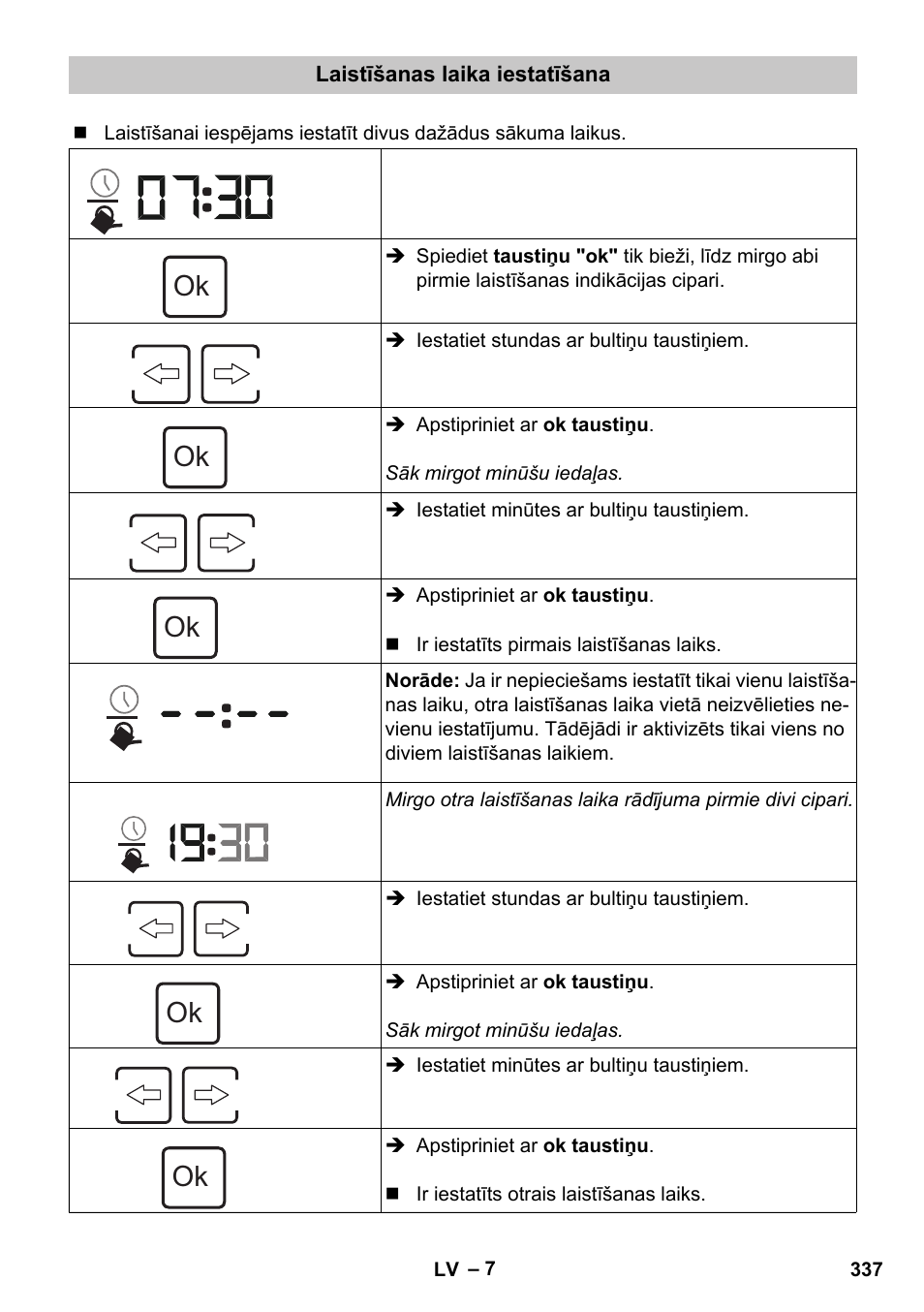Laistīšanas laika iestatīšana | Karcher SensorTimer TM ST6 DUO eco!ogic User Manual | Page 337 / 374