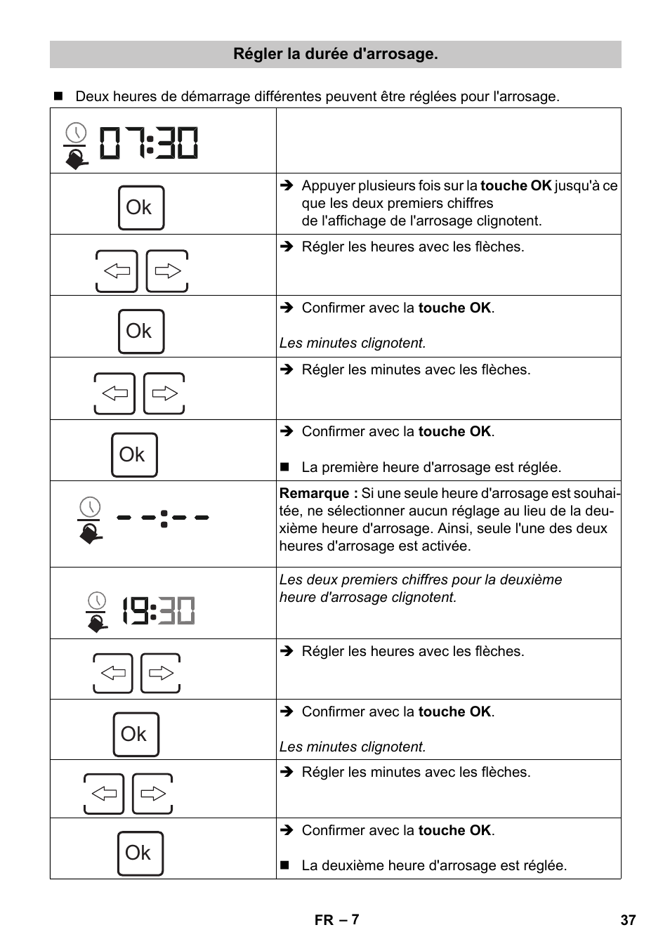 Régler la durée d'arrosage | Karcher SensorTimer TM ST6 DUO eco!ogic User Manual | Page 37 / 374