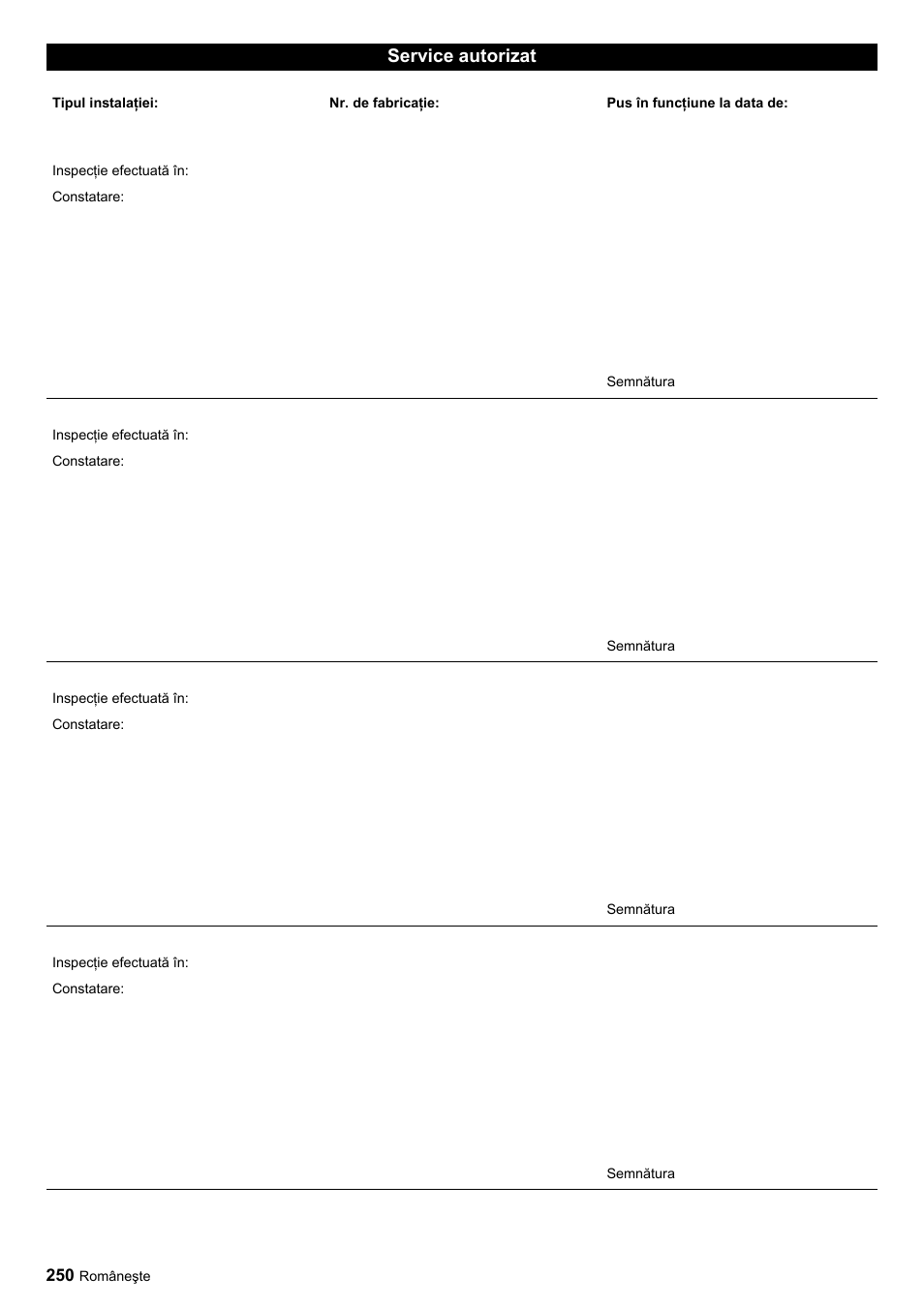 Service autorizat | Karcher HDC advanced User Manual | Page 250 / 356