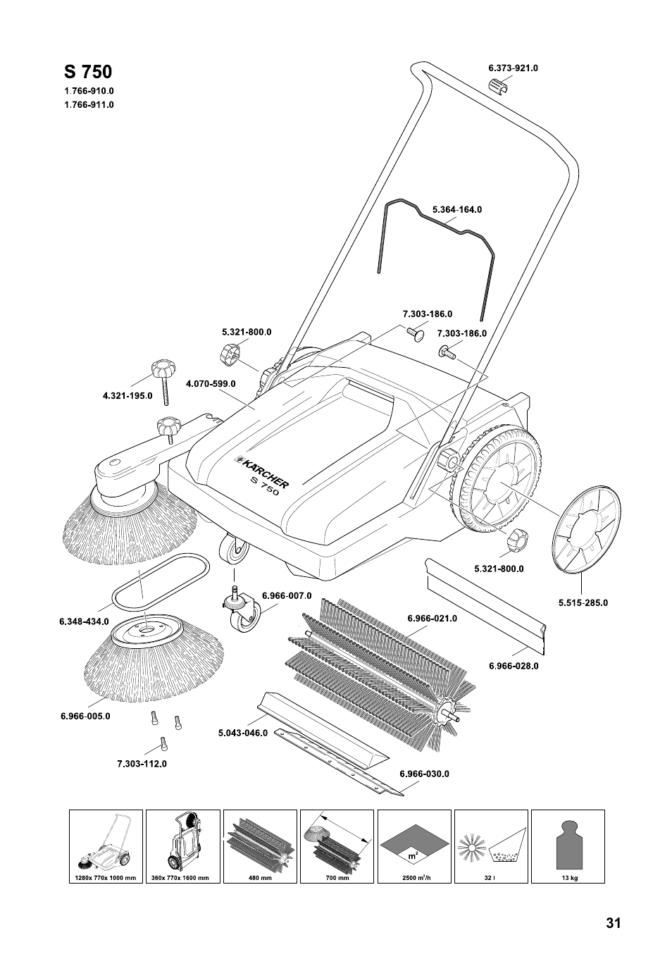 Karcher S 750 User Manual | Page 31 / 32