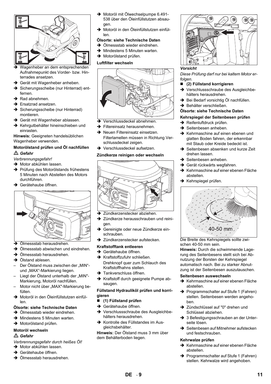 Karcher KM 90-60 R P User Manual | Page 11 / 392