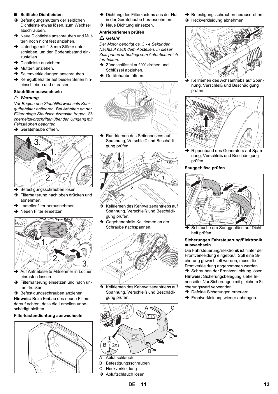 Karcher KM 90-60 R P User Manual | Page 13 / 392