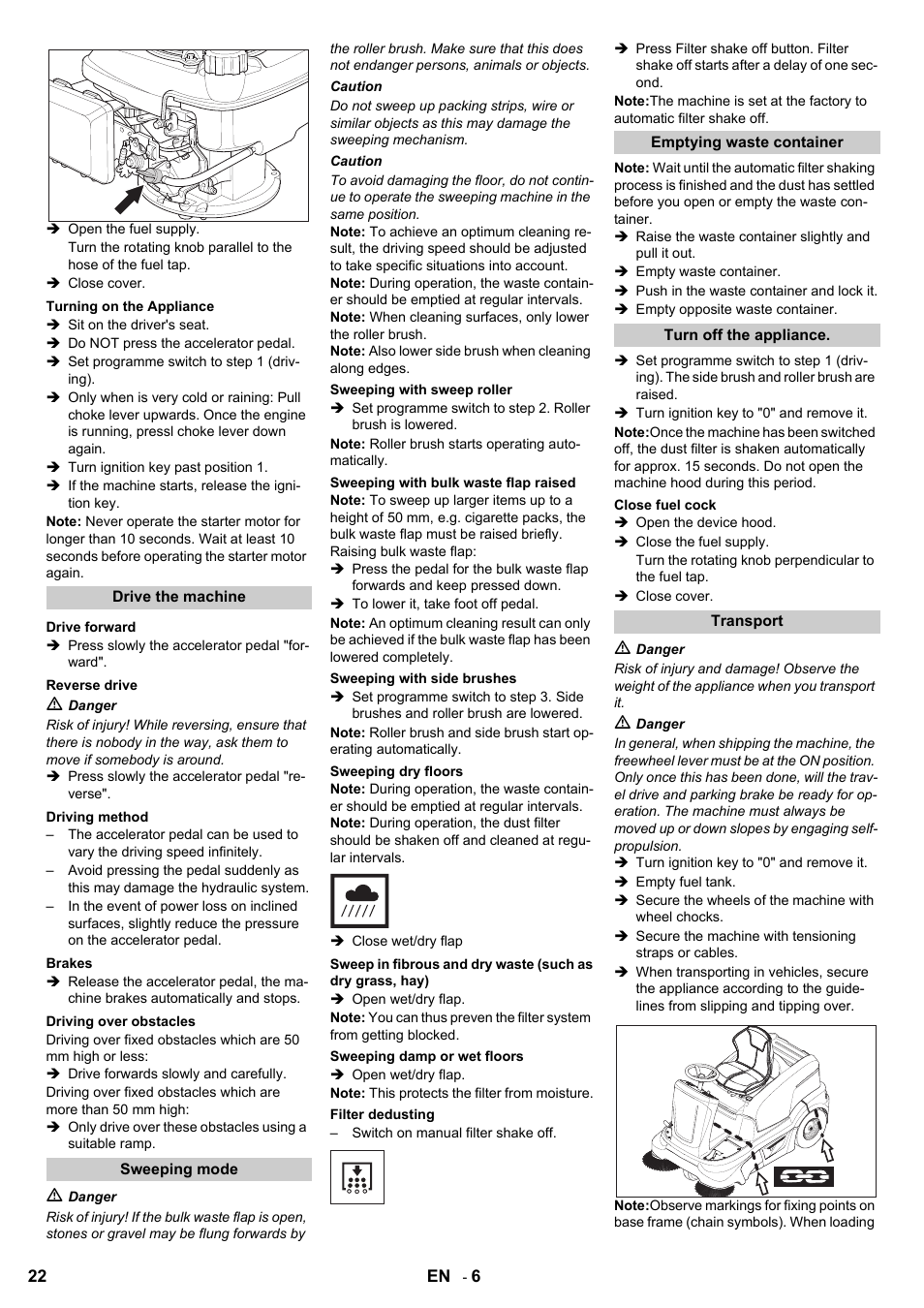 Karcher KM 90-60 R P User Manual | Page 22 / 392