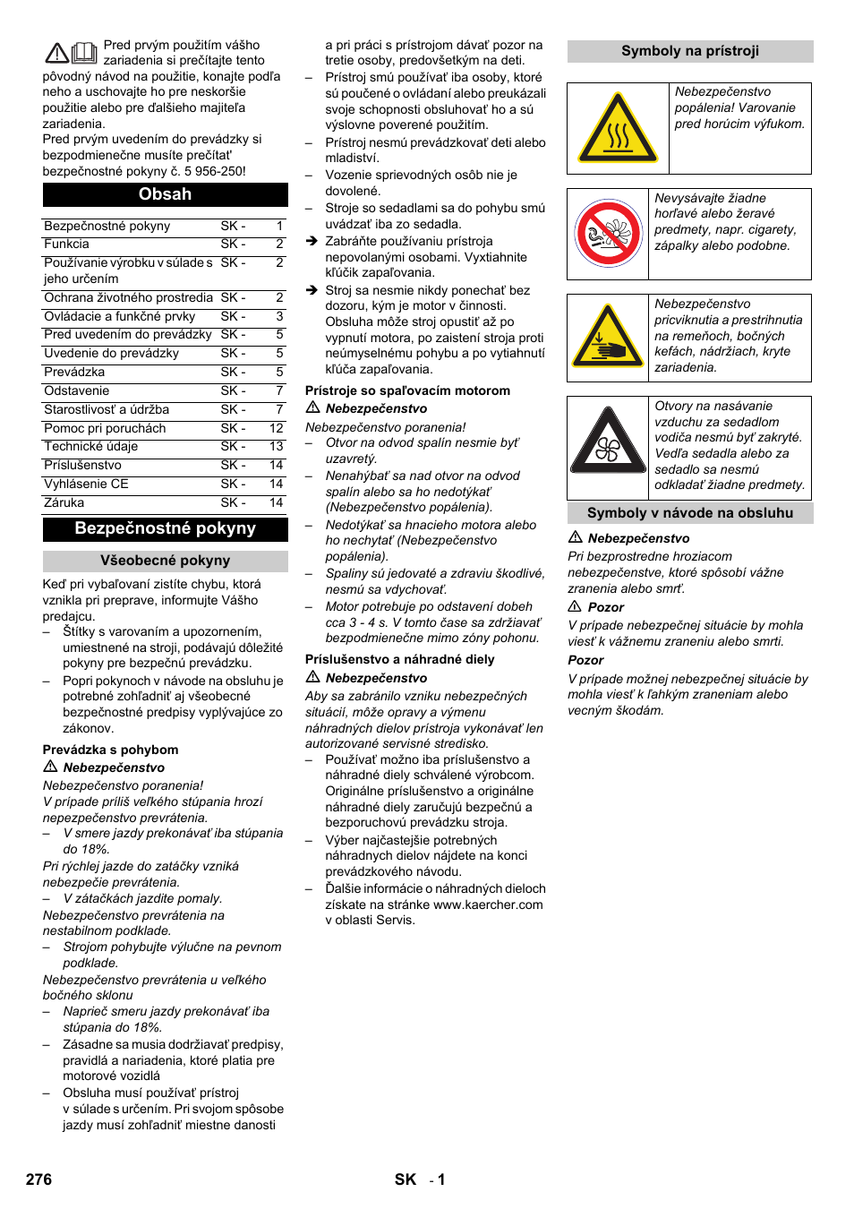 Karcher KM 90-60 R P User Manual | Page 276 / 392